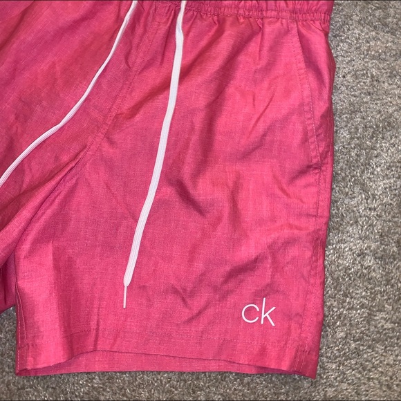 Calvin Klein Pink & White Swim Trunks size S - Picture 6 of 10